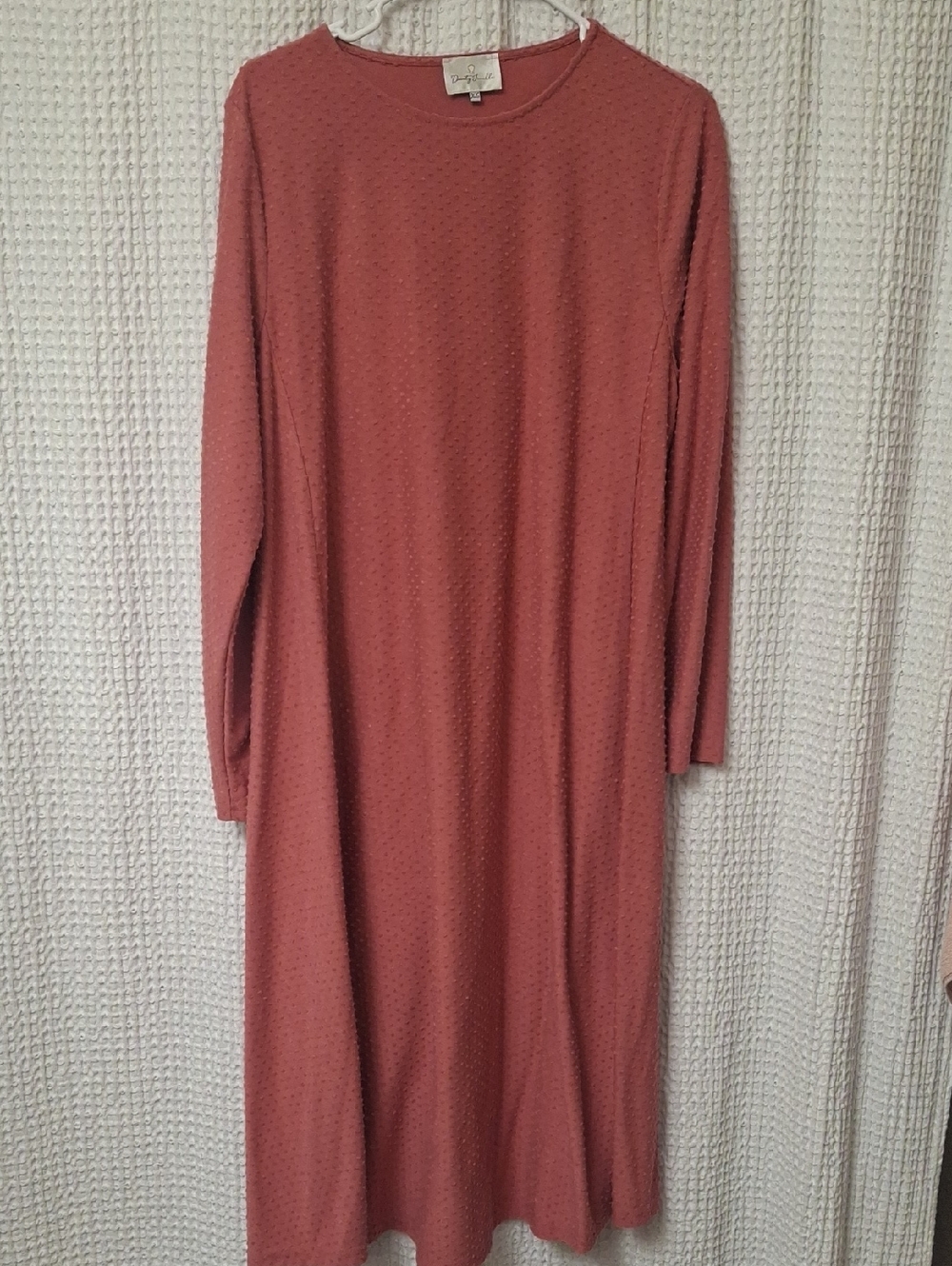 Dainty Jewells Dusty Rose Long Sleeve Midi Dress